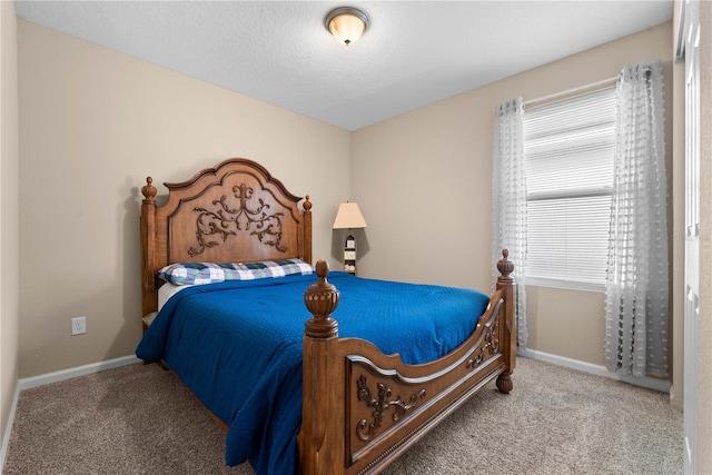 bedroom with carpet