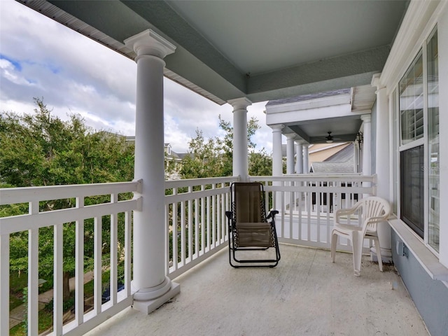 view of balcony