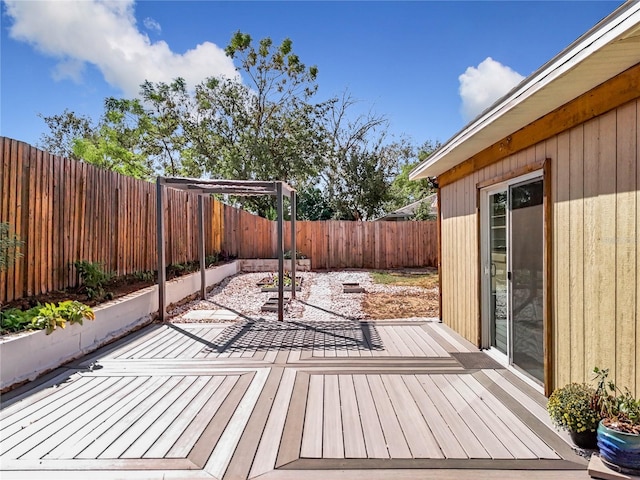 deck with a patio area