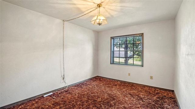 view of carpeted empty room