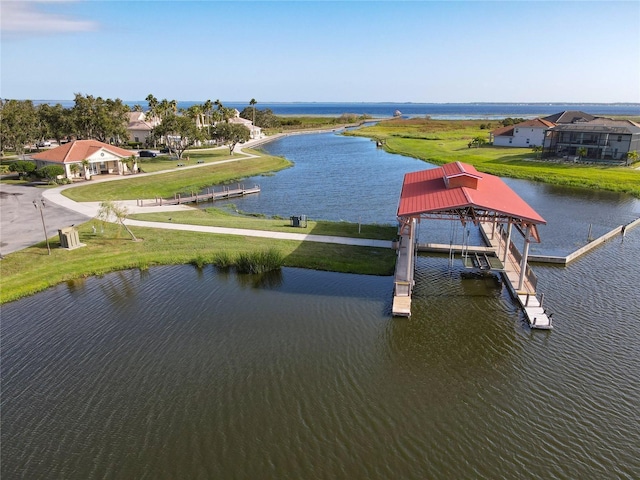 3623 Weatherfield Dr, Kissimmee, FL 34746 - birds eye view of property featuring a water view