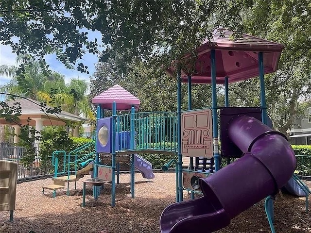 view of jungle gym