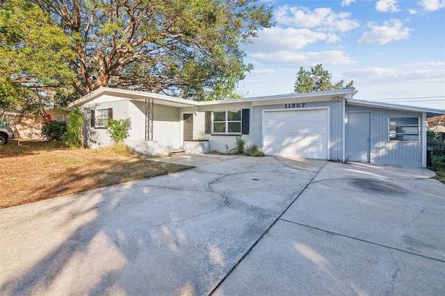 ranch-style house with a garage