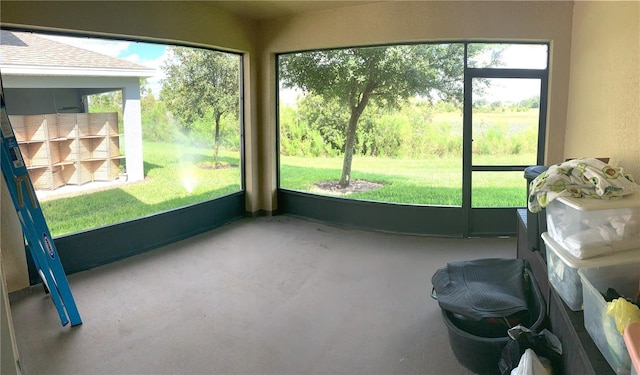 view of sunroom / solarium