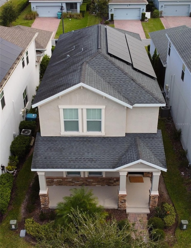 birds eye view of property