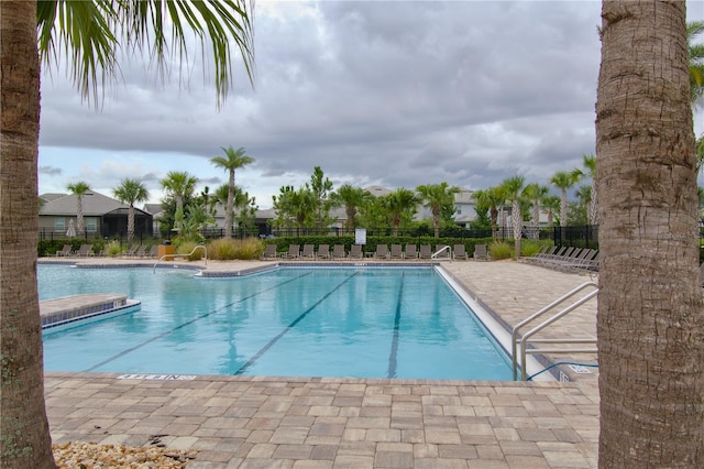 view of pool with a patio