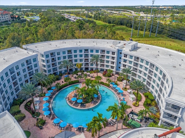 birds eye view of property