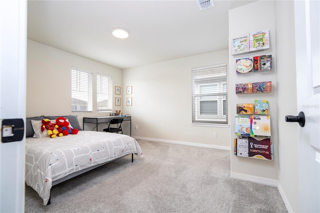 bedroom featuring carpet floors