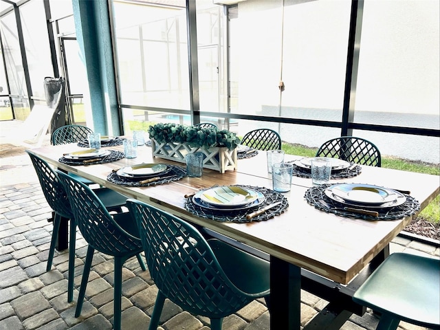 view of sunroom / solarium