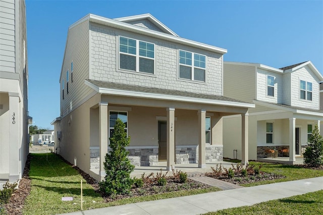 view of front of house featuring a porch