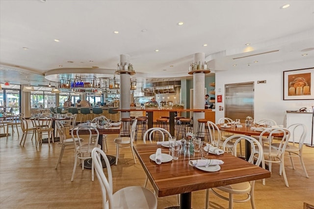 view of dining area