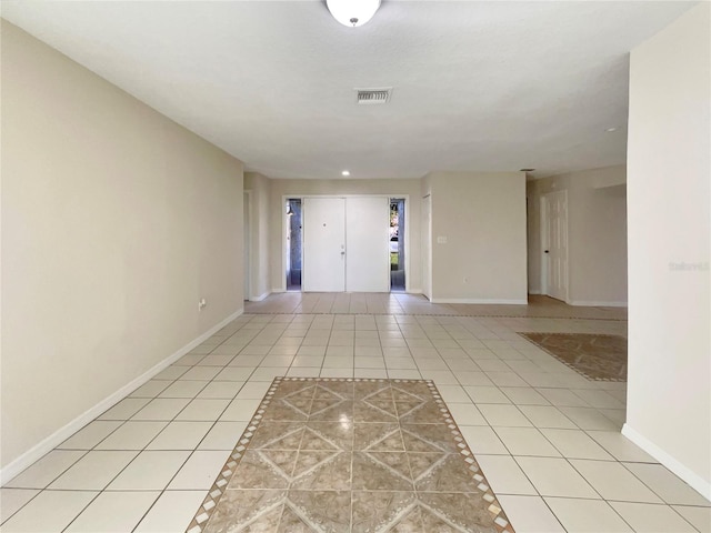 view of tiled spare room