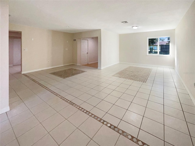 view of tiled spare room