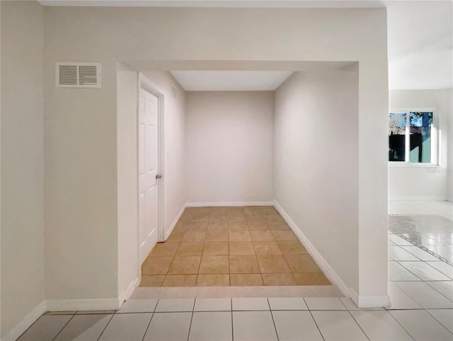 view of tiled spare room