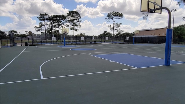 view of sport court