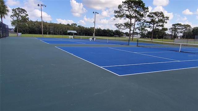 view of tennis court