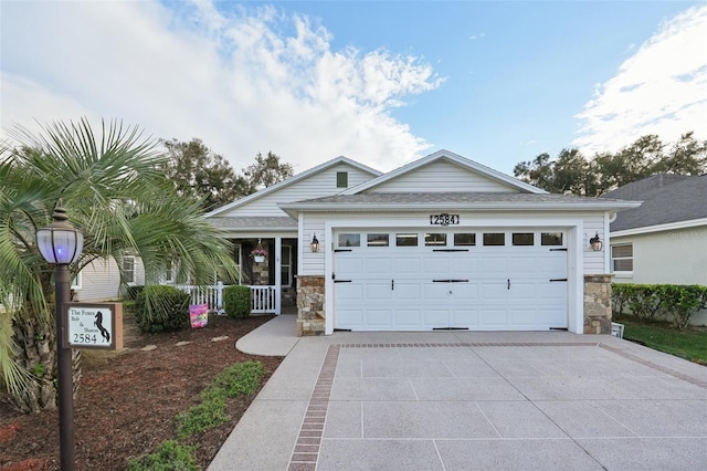 view of front of home featuring a garage