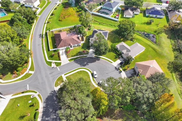 drone / aerial view featuring a residential view