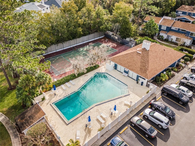 birds eye view of property