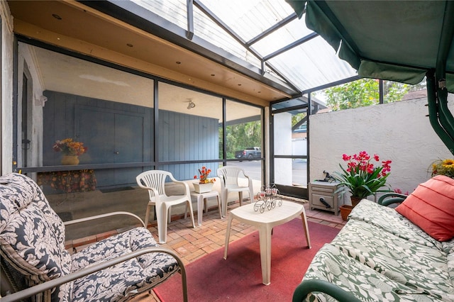 view of sunroom / solarium