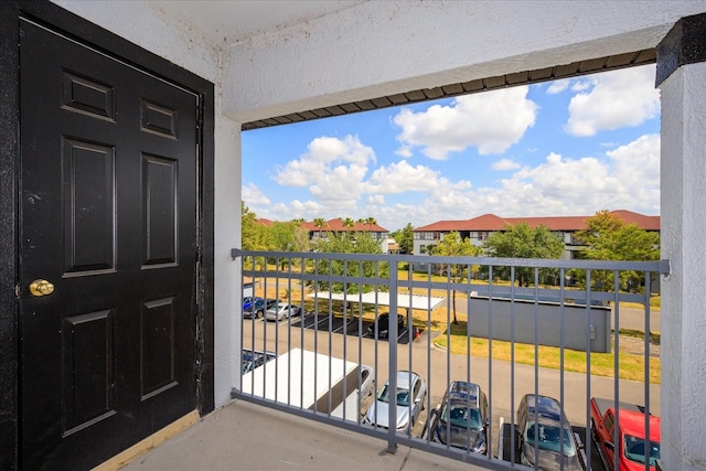 view of balcony