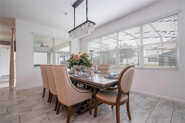 dining room featuring a healthy amount of sunlight