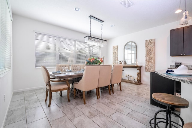 view of dining room