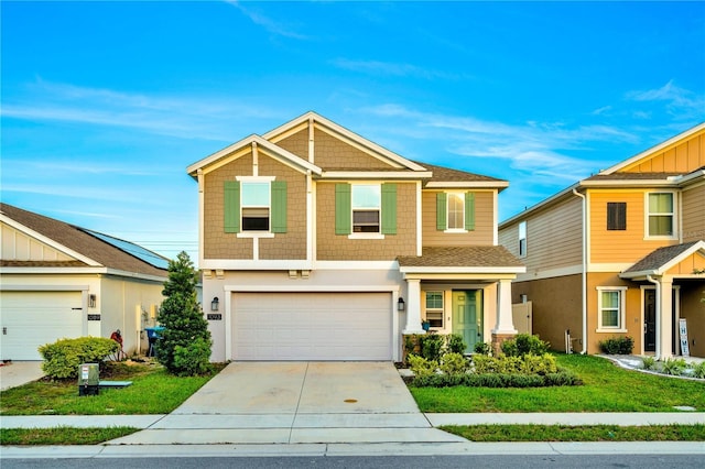 1093 Berry Ln, Davenport, FL 33837 - craftsman house featuring driveway, an attached garage, and stucco siding