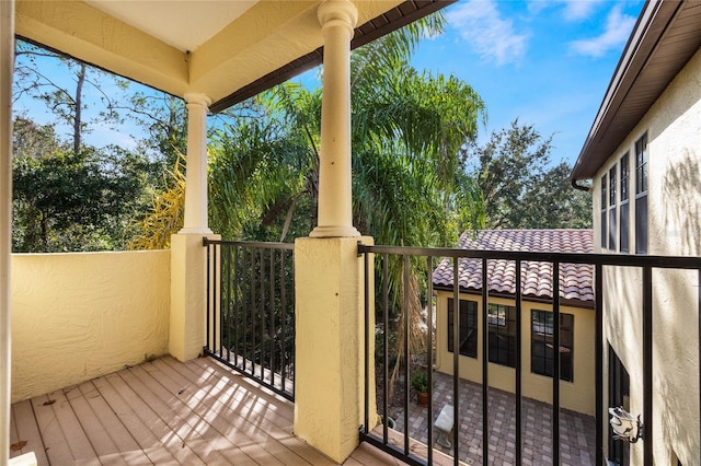 view of balcony