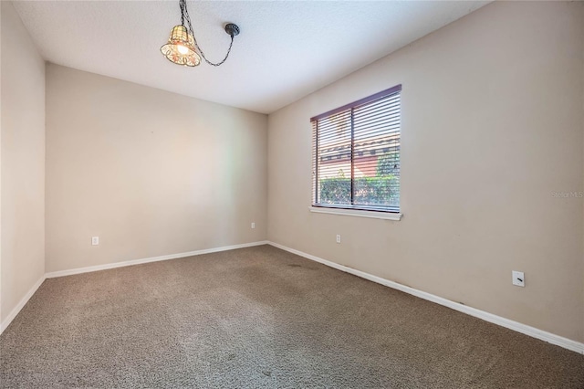 view of carpeted empty room