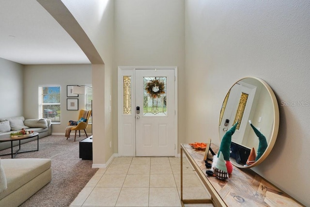 view of tiled entryway