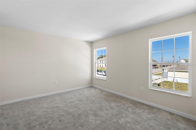 view of carpeted empty room