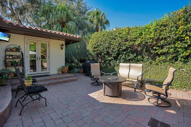 view of patio / terrace with french doors