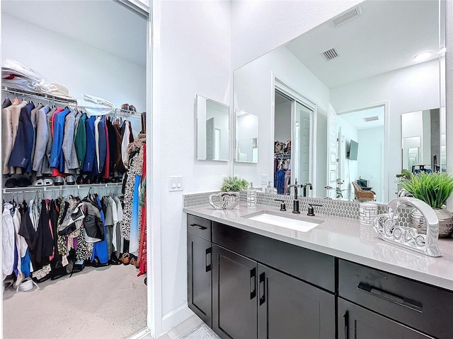 bathroom with vanity