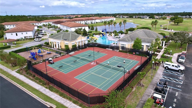 birds eye view of property