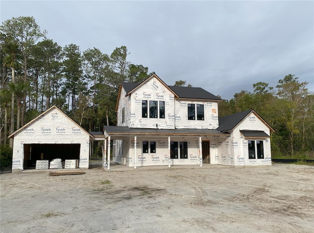 view of unfinished property