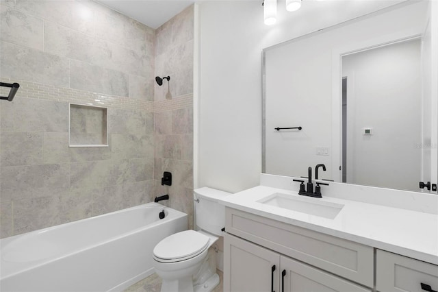 4190 Rossmore Dr, Orlando, FL 32810 - bathroom featuring toilet, bathtub / shower combination, and vanity
