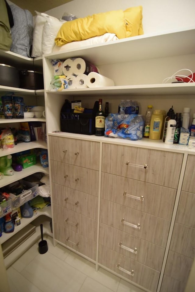 view of pantry