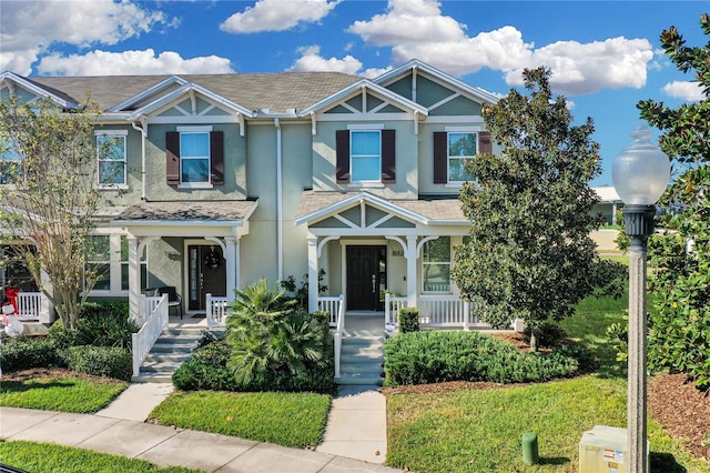 view of front of home with a porch