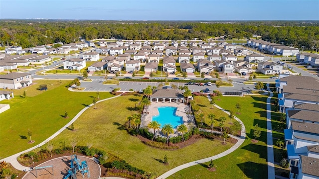 birds eye view of property