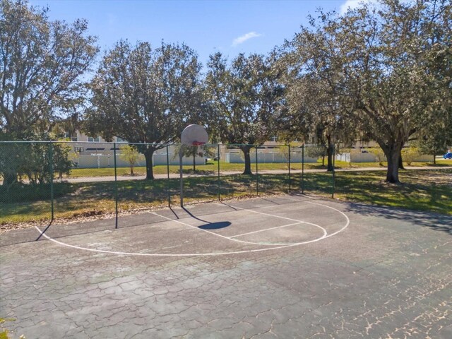 view of sport court