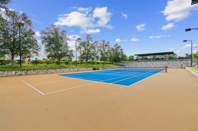 view of tennis court