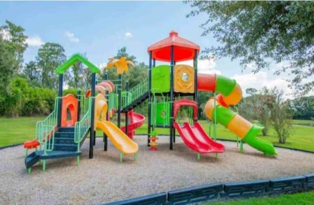 view of jungle gym