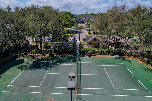 view of tennis court