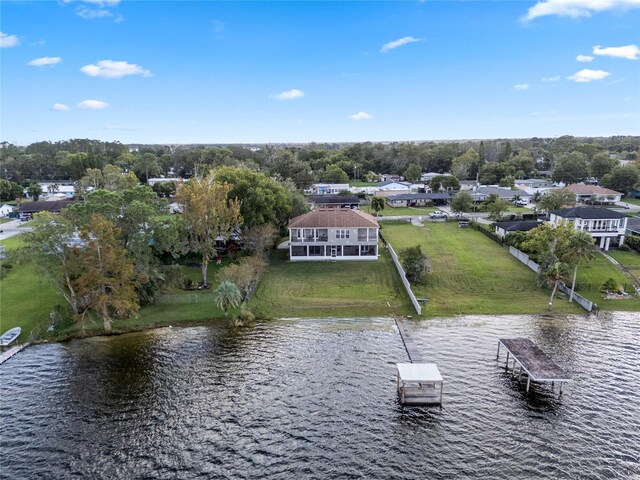6019 Linneal Beach Dr, Apopka, FL 32703 - drone / aerial view featuring a water view
