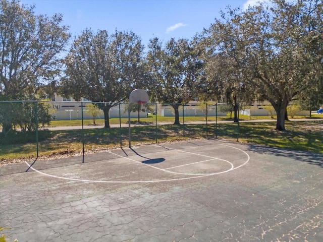 view of basketball court