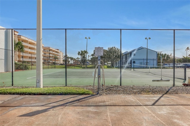 view of tennis court