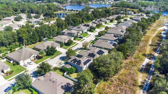 521 Morgan Wood Dr, Deland, FL 32724 - bird's eye view with a water view and a residential view