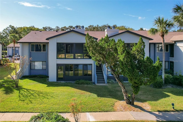 exterior space featuring a yard