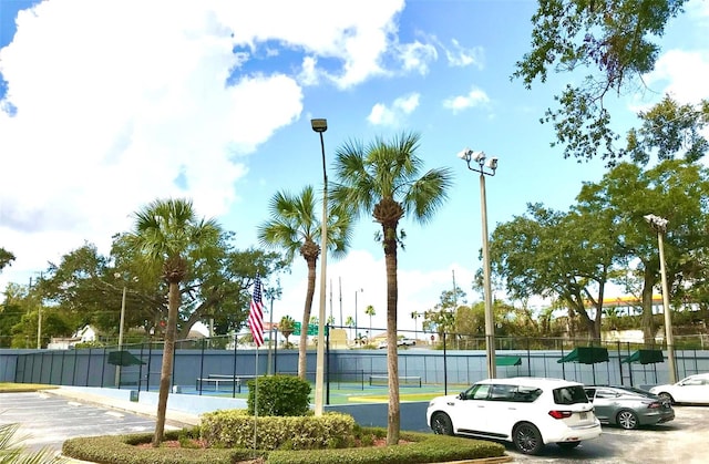 view of tennis court